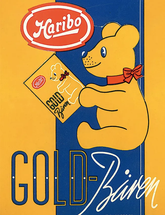Haribo Goldbear package design, 1960