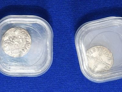 Ninth-century coins taken from Craig Best upon his arrest