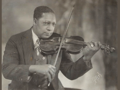 Aside from photography, James Van Der Zee was also a gifted musician who played both the piano and violin.