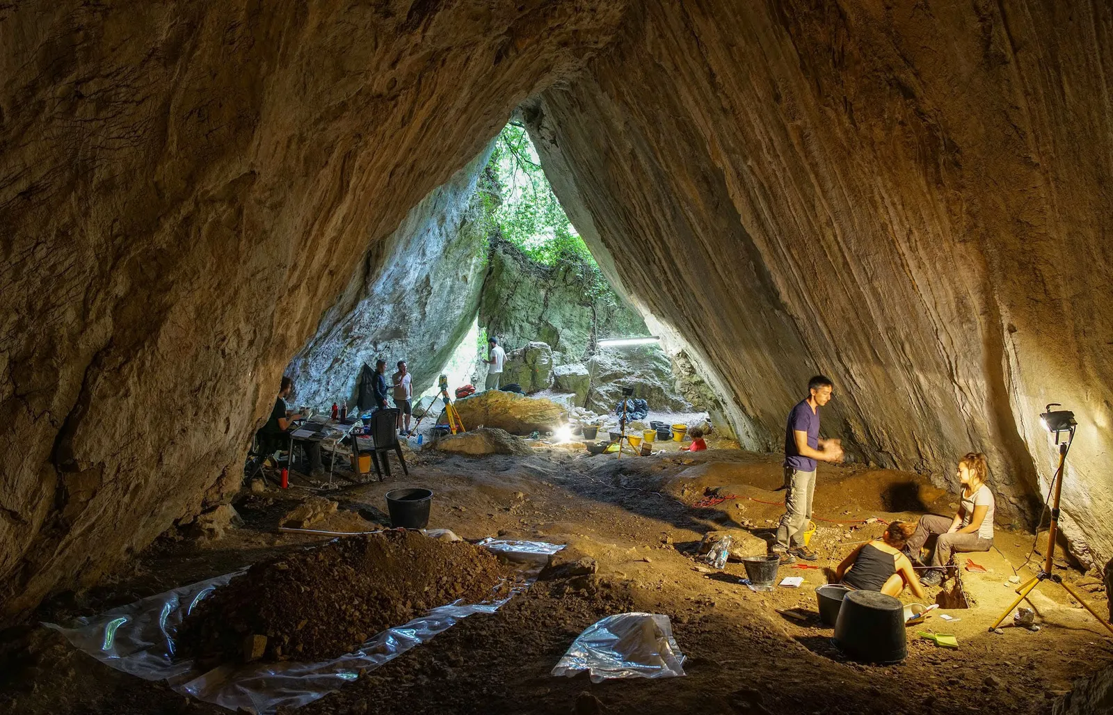 Archaeologists unearthed the body of a female infant at a 10,000-year-old burial site in&nbsp;the&nbsp;Arma Veirana cave in Italy.