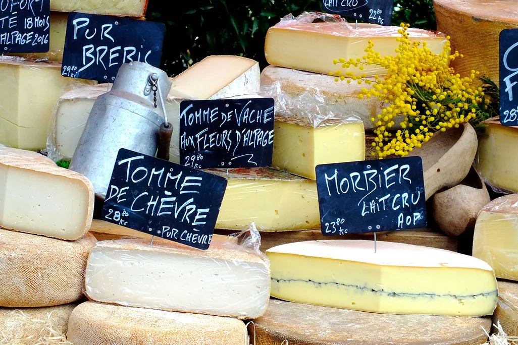 Cheeses On Display