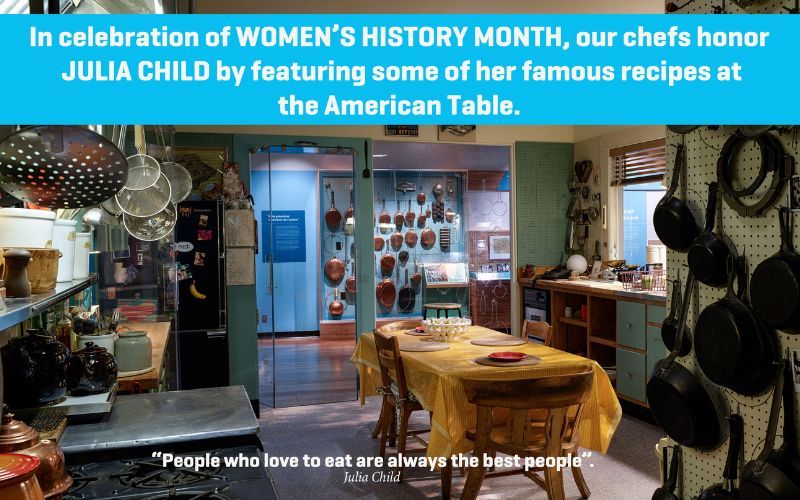 Julia Child's kitchen on display at the museum