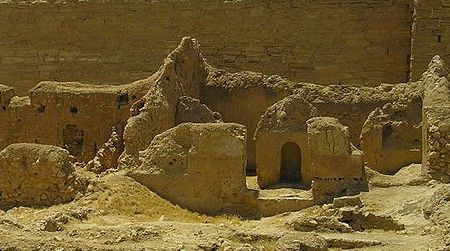 The ancient Roman fort Dura Europos, in Syria