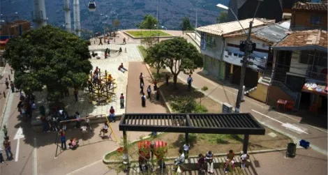 Parque de los Niños, a redeveloped space in Medellín, Colombia