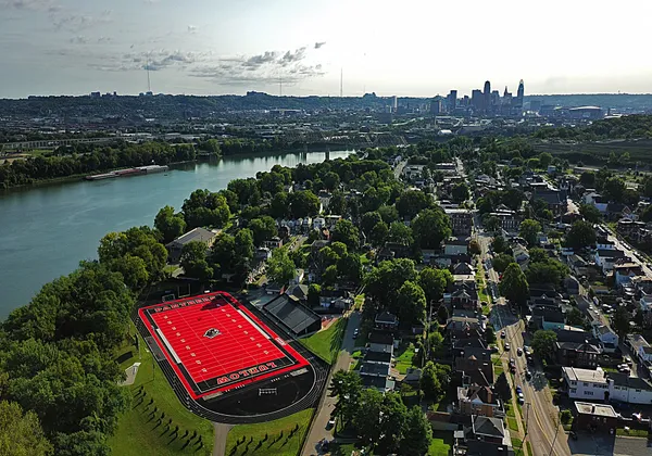 Football field in red thumbnail