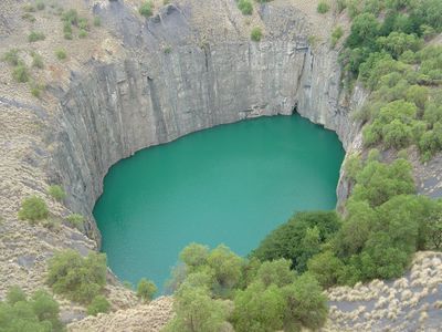 The famous "Big Hole" in Kimberley, South Africa