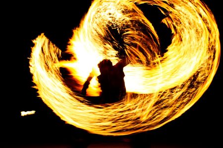 Dancing with the flames.