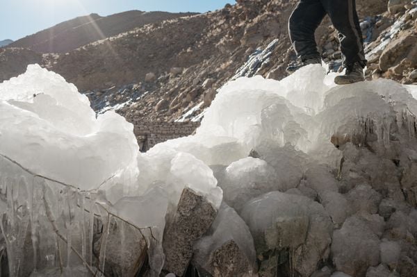 A stone wall with ice thumbnail