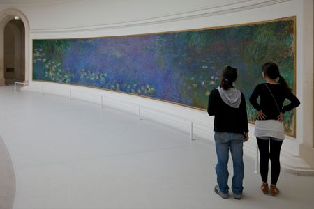 Claude Monet’s Water Lilies at the Musée de l'Orangerie in Paris, France
