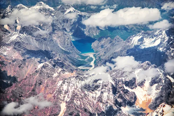 Aerial view of Tianshan Mountains thumbnail
