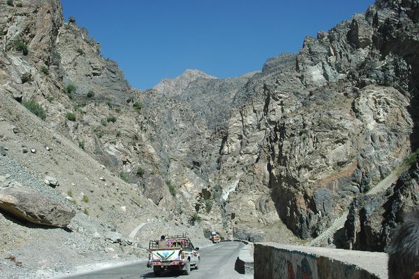 Picture of mountain ranges between Kabul and Jalalabad, Afghanistan. thumbnail