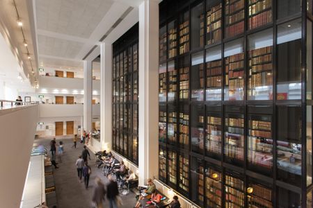 Interior of the British Library in London
