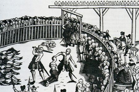 The execution of pirates in Hamburg, 1573