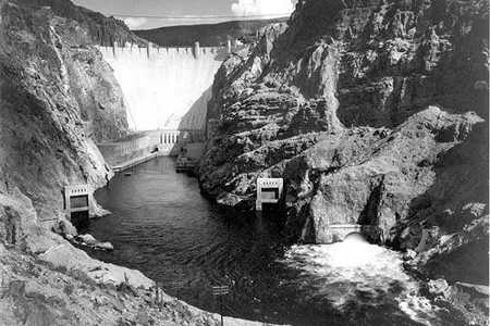 The Hoover Dam in 1933