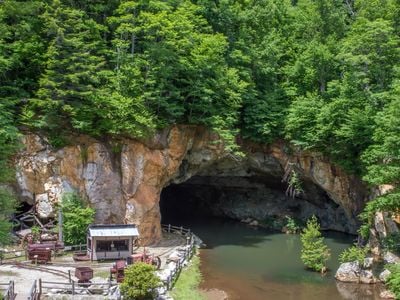 Bon Ami Mine is located in Little Switzerland, North Carolina, about 50 miles northeast of Asheville.