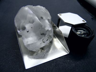The 910-carat diamond discovered in Lesotho
