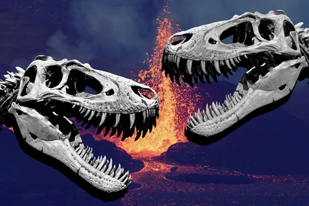 Tyrannosaur fossils show the animals squared off and bit each other in the face.
