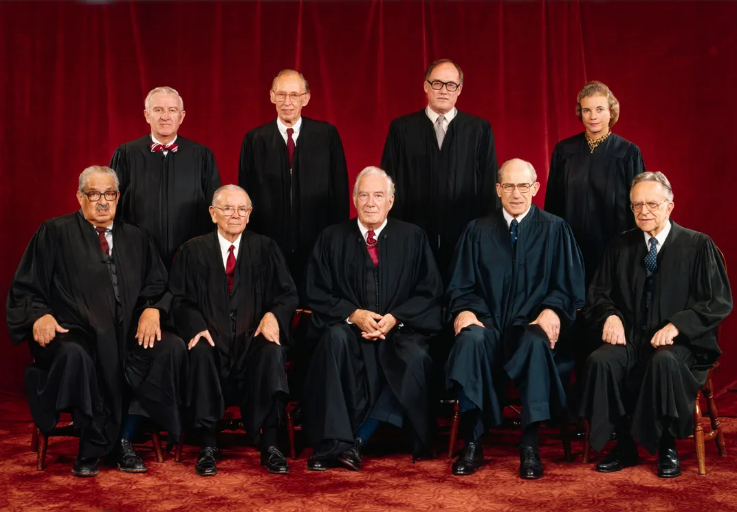 The Supreme Court justices in 1981