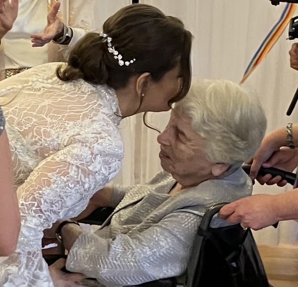 Bride and her grandmother thumbnail