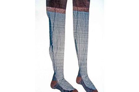 The first pair of experimental nylon stockings made by Union Hosiery Company for Du Pont in 1937 resides in the Smithsonian collections. 