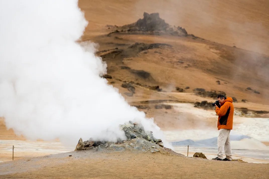 Volcanic steam vent