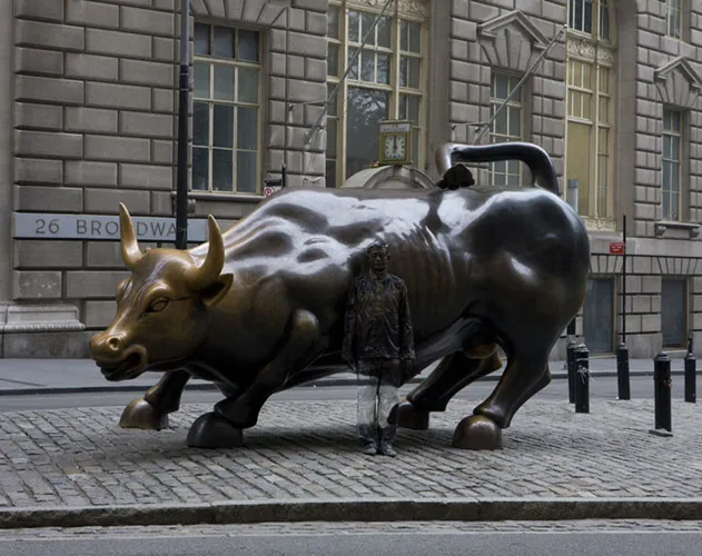 Hiding in New York No. 1 - Wall Street Bull, 2011