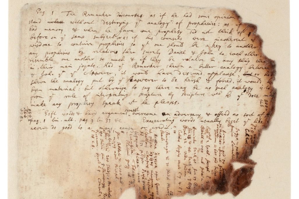 Isaac Newton notes