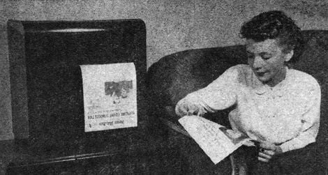 The radio-delivered newspaper machine of 1938