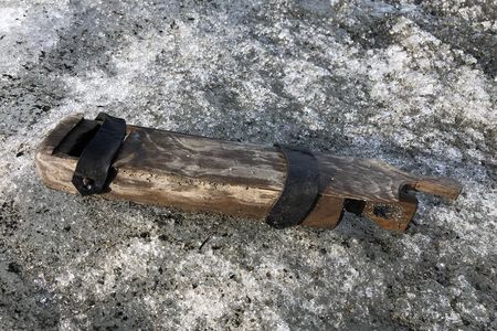 Archaeologists unearthed this well-secured wooden box near the melting Lendbreen glacier in Norway.
