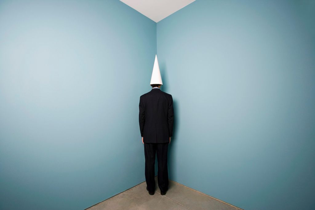 Man with Dunce Cap