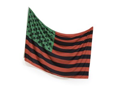 The National Museum of African American History and Culture (NMAAHC) recently acquired David Hammons&#39; iconic&nbsp;African American Flag,&nbsp;which is now on view in the exhibition &quot;Reckoning: Protest. Defiance. Resilience.&quot;