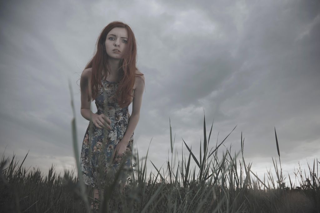 worried in field