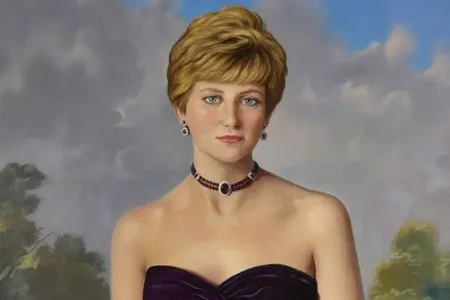 A painting of Diana by British portraitist Douglas Hardinge Anderson, now hanging at the Royal Marsden Hospital