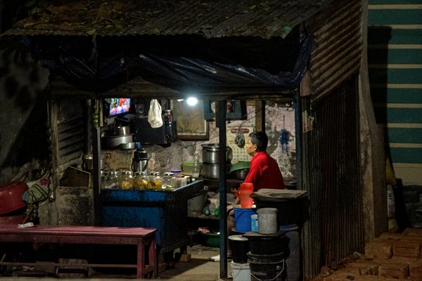 Evening Solitude at the Tea Shop thumbnail