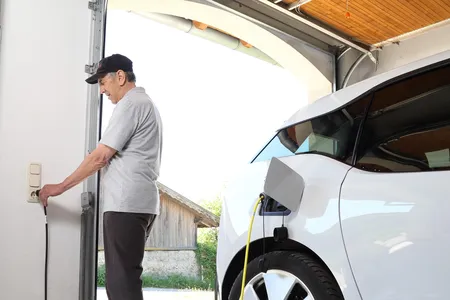 Most garages can double as EV charging stations.