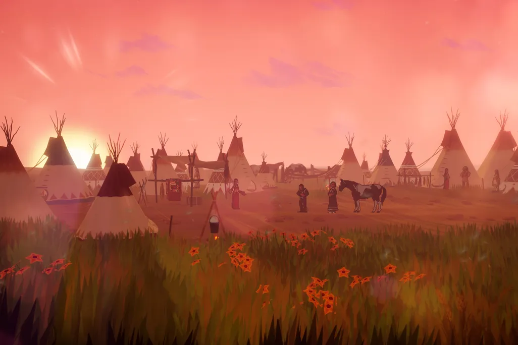 Native American scene