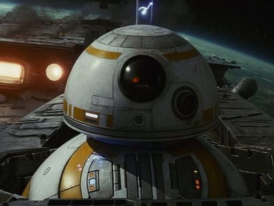 BB-8 is an “astromech droid” who first appeared in The Force Awakens.