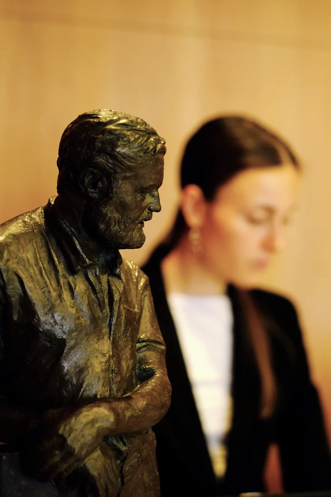 Hemingway bust at hotel