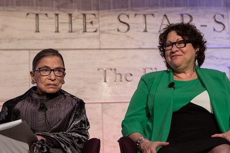 Associate Justices Ruth Bader Ginsburg and Sonia Sotomayor at the National Museum of American History discusses the dining traditions at the Supreme Court.