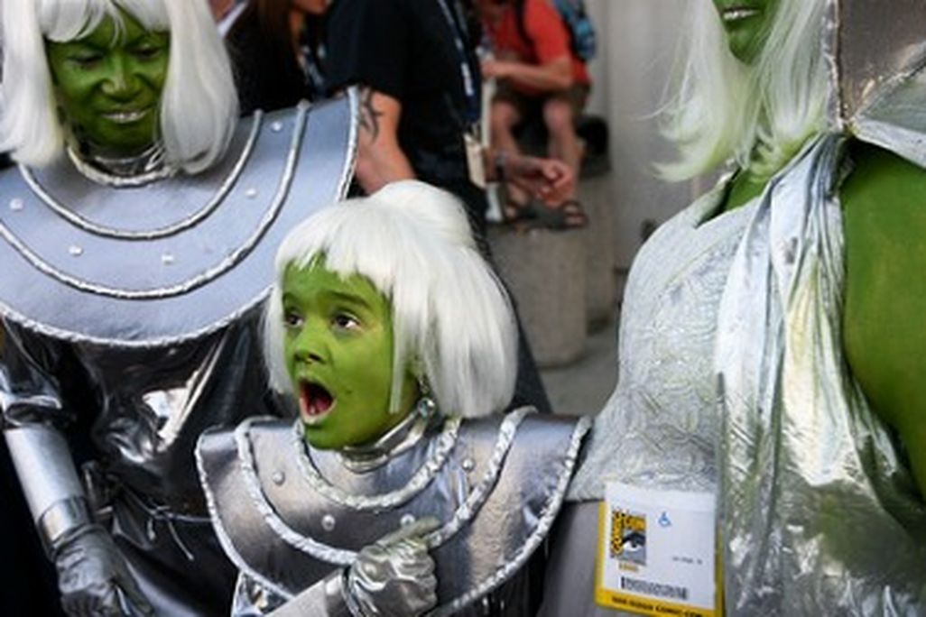 The best place to find "aliens" might be Comic-Con (2008, credit