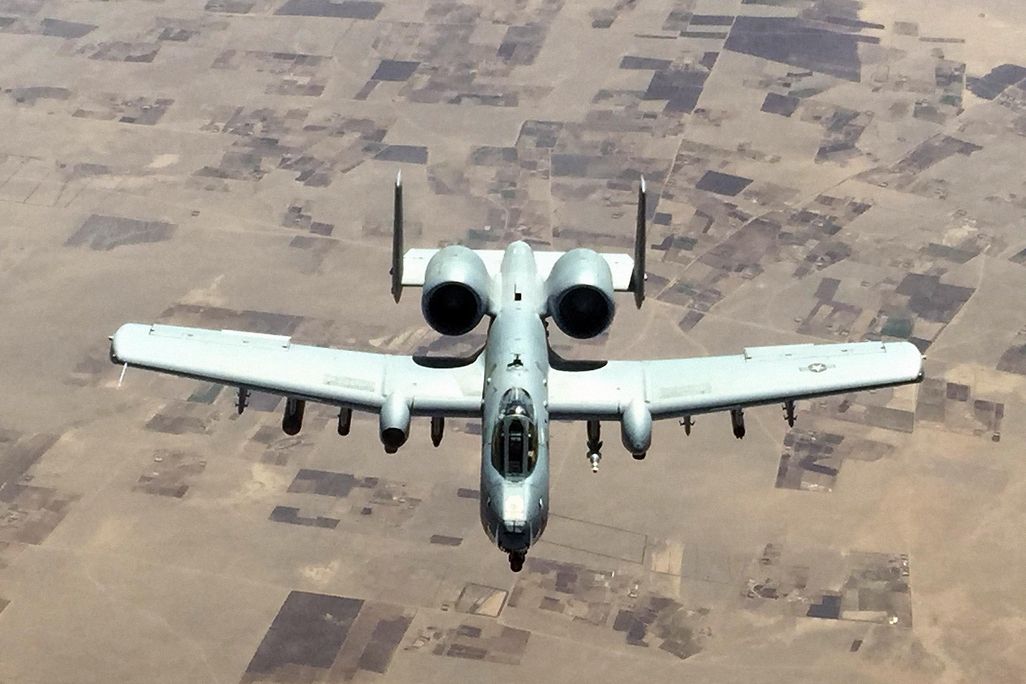aircraft above desert