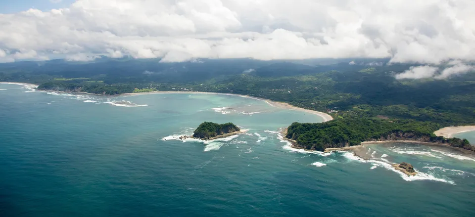  Aerial view of the Guanacaste coast Credit: Robin Canfield