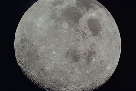 A photograph of the moon by the Apollo 17 crew on their return trip back to Earth. The new study analyzes material gathered from the lunar surface during the 1972 mission.