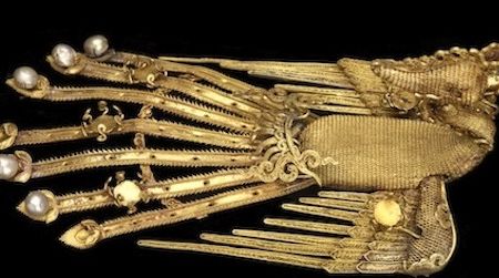 This gold and pearl hair ornament from the days of China’s Qing Dynasty shows the symbolic significance of the phoenix in Chinese culture. Come see an exhibit at the Sackler Gallery showcasing materials from the creation of Chinese artist Xu Bing’s Phoenix Project, on display until September 2.