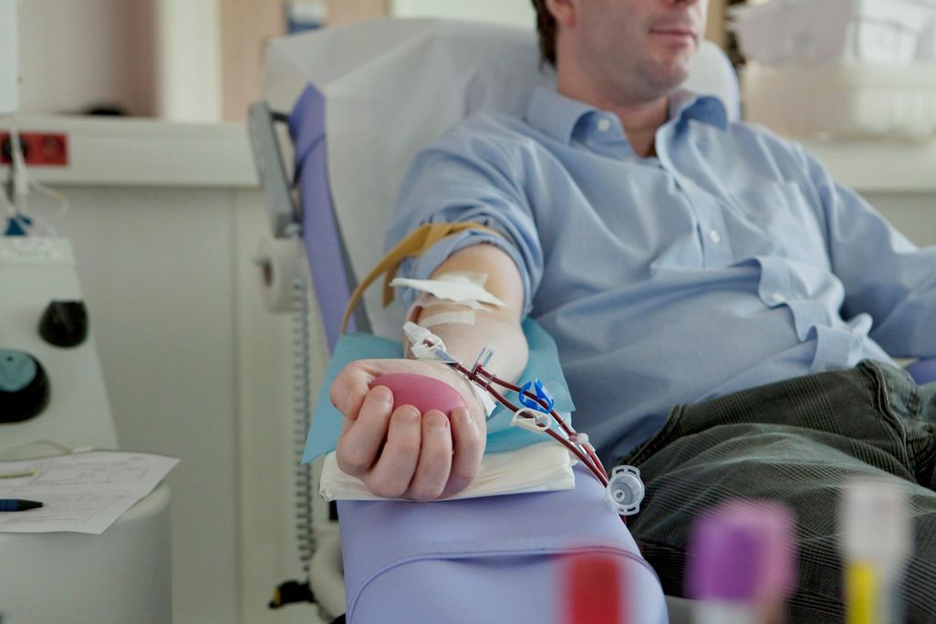Man Giving Blood