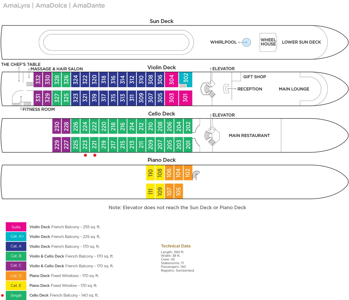 AmaLyra deck plan image
