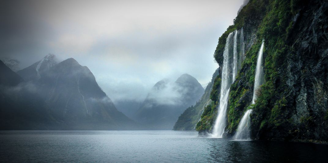 Doubtful Sound on a cloudy day