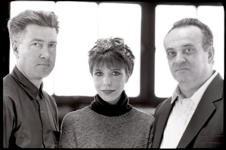 Filmmaker David Lynch, composer Angelo Badalamenti and singer Julee Cruise in 1989