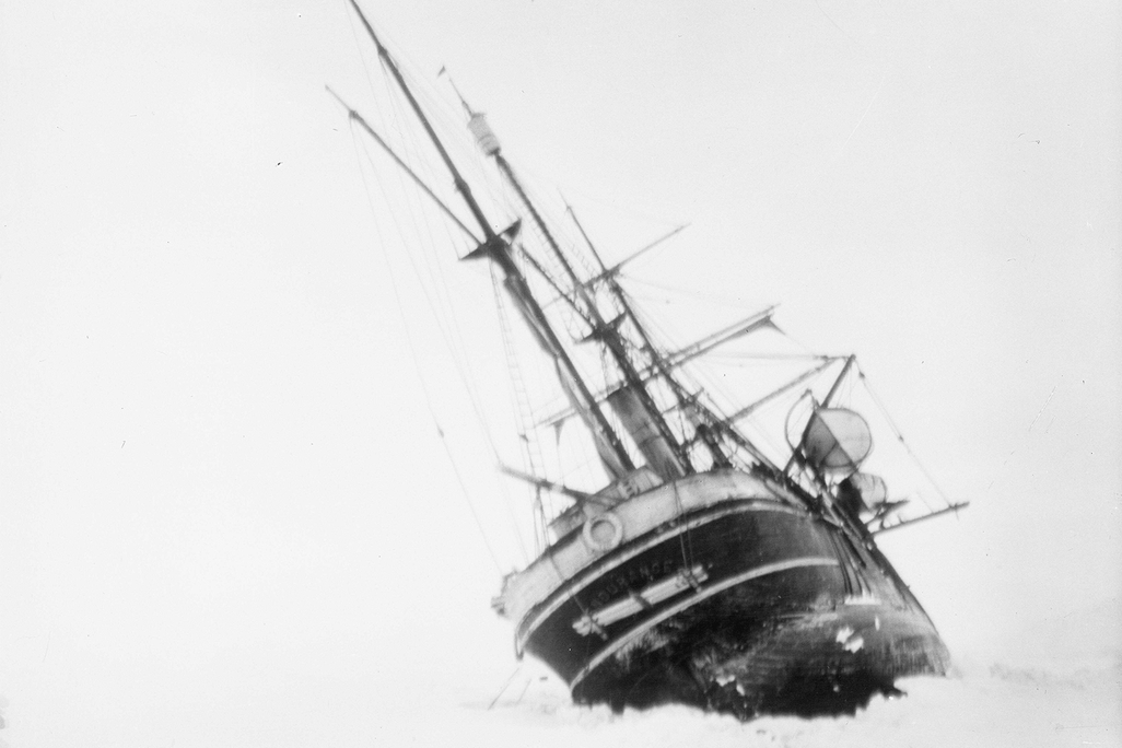 Endurance listing to its side