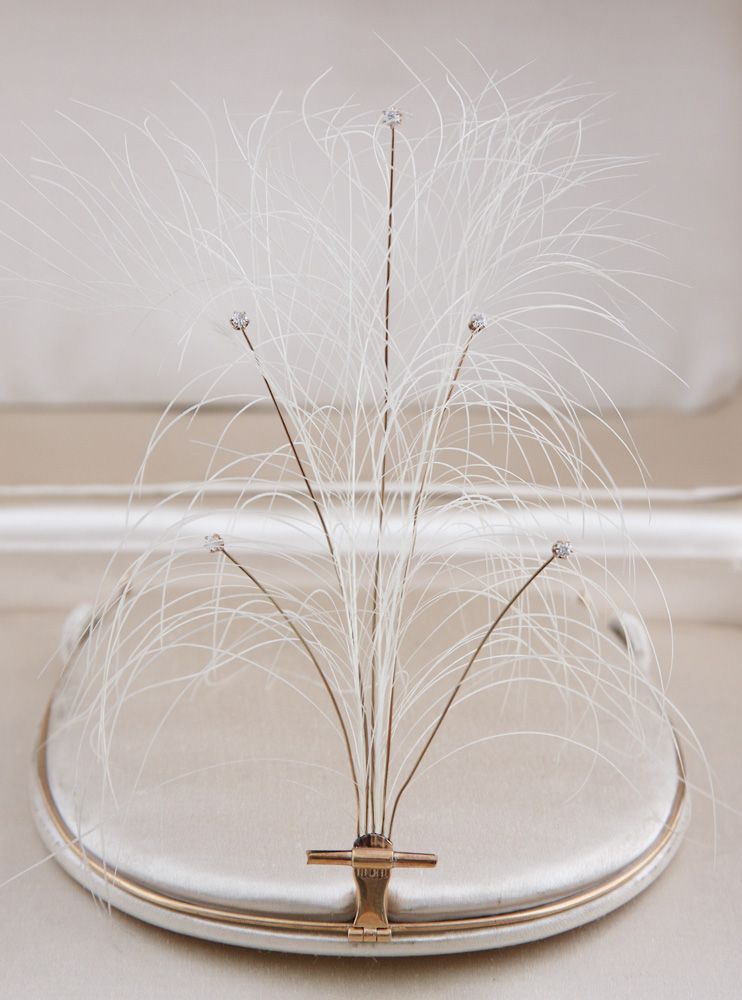 Aigrette hair ornament